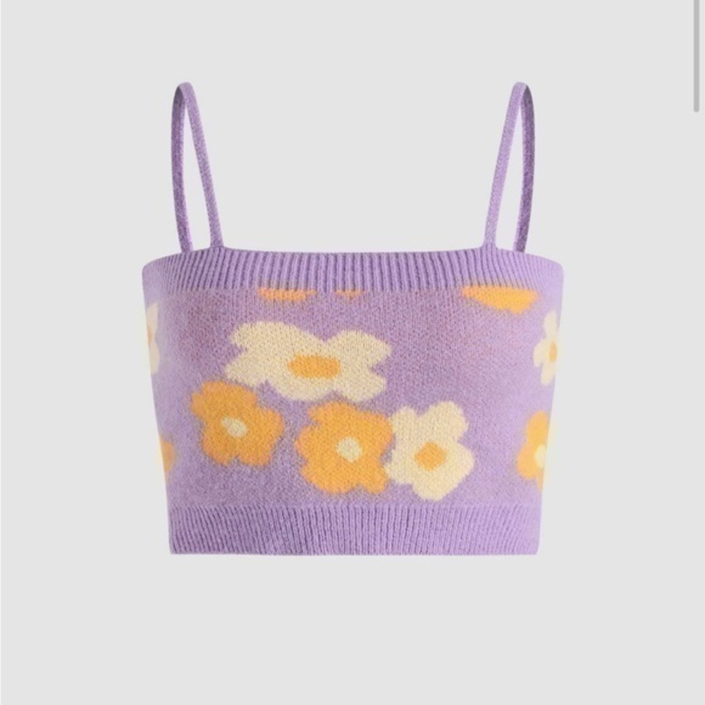 Cider Floral Print Knit Top